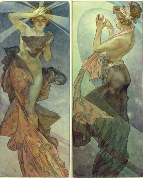 Porn photo clandestiinely:  Alphonse Mucha | The Moon