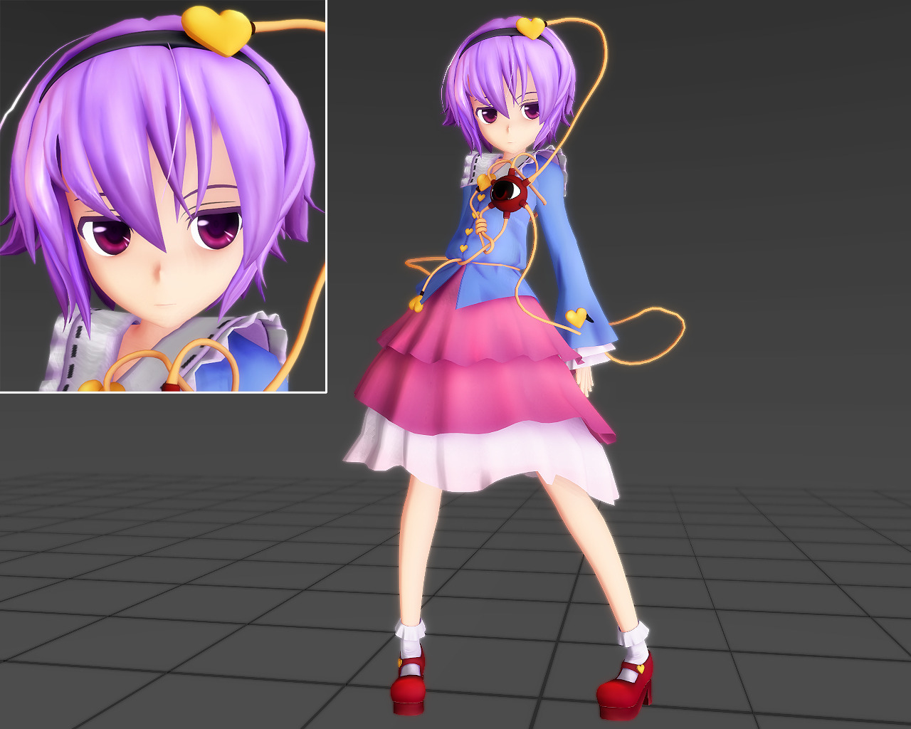 Mmd Models Resource Citrusmoothie Touhou Komeiji Satori 3 3mm