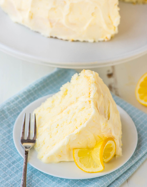 foodffs: Lemon Layer Cake with Lemon Cream adult photos