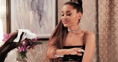 aarianas:Ariana Grande’s Ponytail Has a Mind of Its Own