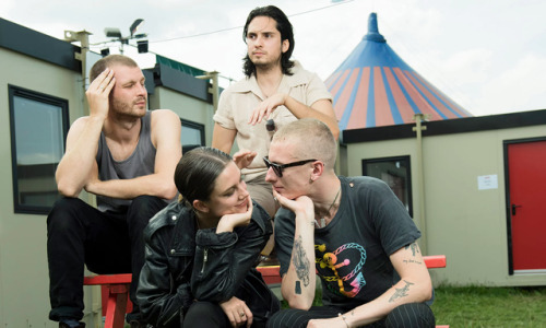 Wolf Alice backstage at Reading by Christian Sinibaldi for the Guardian