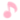 pixel art of a light pink music note