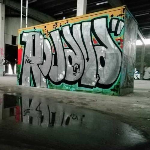 Rojava solidarity graffiti in Turku, Finland
