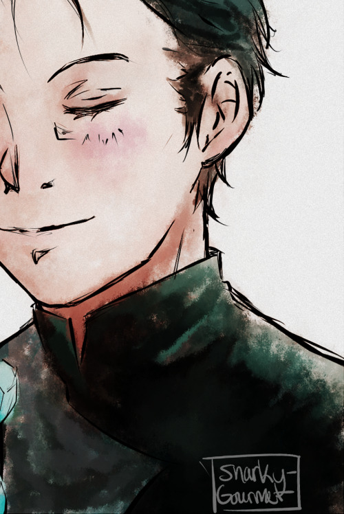 snarky-gourmet: Late to the Eros Yūri party with a colouring style I will never use again 