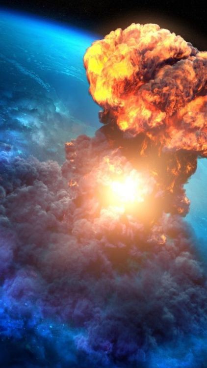 Explosion, digital artwork, fantasy, planet, 720x1280 wallpaper @wallpapersmug : https://ift.tt/2FI4