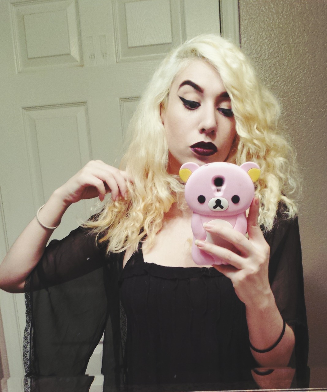 My hair has been blonde for awhile. This is temporary.