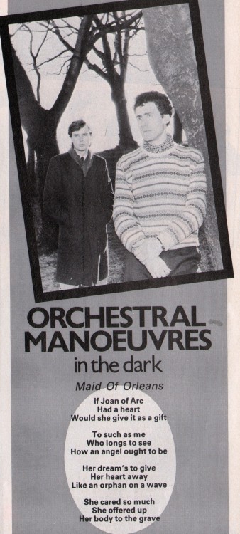 sowhatifiliveinkyushu: Smash Hits (January 21 - February 3, 1982)Orchestral Manoeuvres In The Dark -