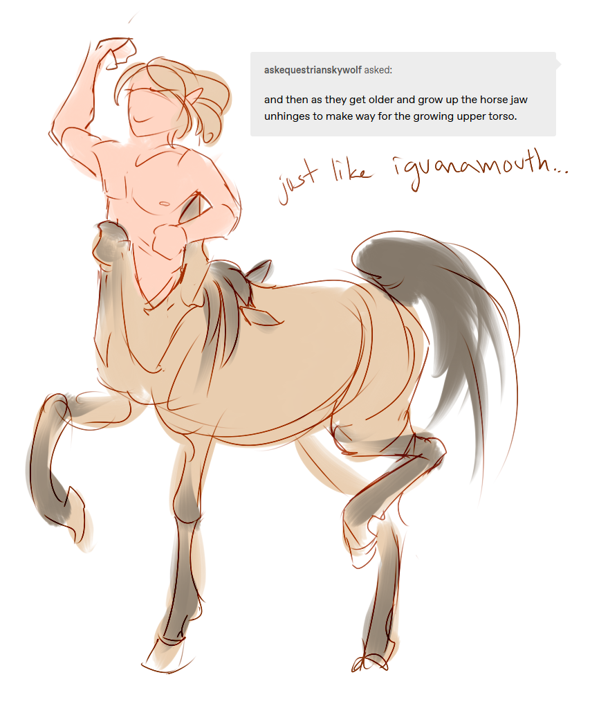 Spooky Month Centaur AU! Or as I like to call it, Spooky Centaurs