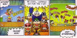 it-started-to-rain:  Part of the Super Mario Adventures comic (1992), read it here! 