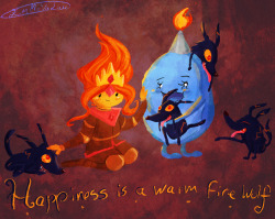 emmayalau:  My short comic starring Flame Princess and Cinnamon Bun! I hope you enjoy!   FP is best princess &lt;3