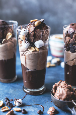 thelavishsociety:  Rocky Road Pudding Parfaits