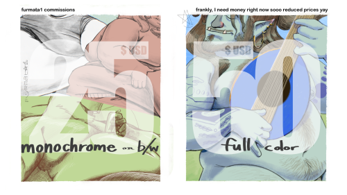 Opening Some Commissions At A Reduced Price! To Be Real, My Unemployment Is Running Out Soon And There's