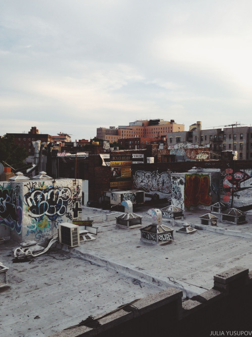 juliayusupov:  queens graffiti rooftops 