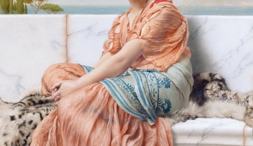 lemarechaldefer-deactivated2015: art in details: women in Classical dress by John William Godward (1