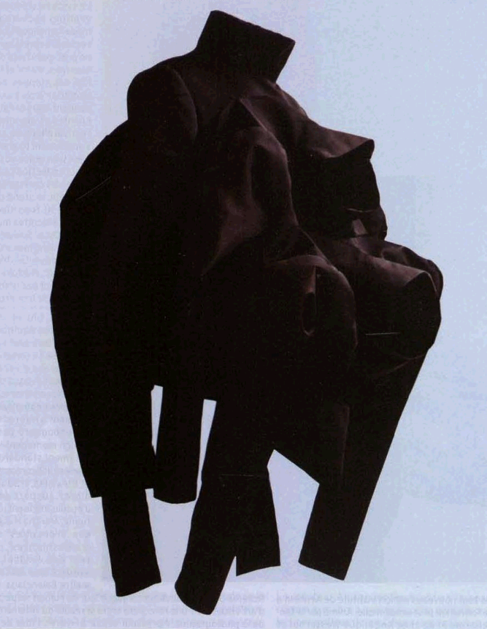 dekonstruktivisme:  Jacket with multiple sleeves, Niels Klavers autumn—winter 1999—00.