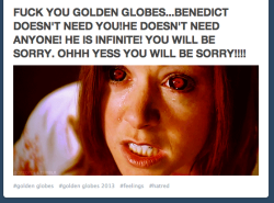 watsonly:  highlights from the benedict cumberbatch tag after the golden globes  was he&hellip; was he actually in anything this year? I don&rsquo;t remember&hellip;