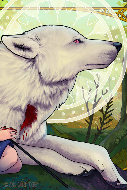 dailen-ogden-illustration:This was an update that was LONG overdue. My last Princess Mononoke Illust