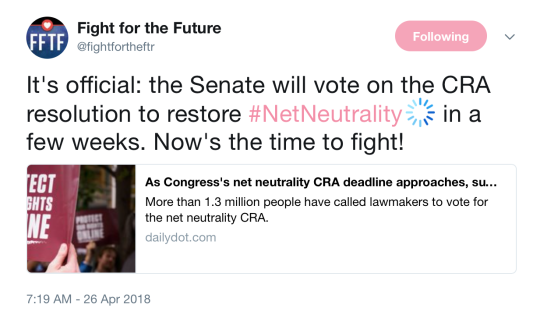 NET NEUTRALITY ISN’T DEAD, CRA IS GOING TO HAPPEN!