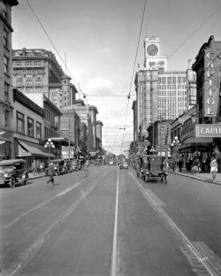 pasttensevancouver:  Granville Street, 1920s