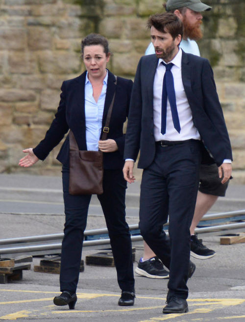 fuckyeaholiviacolman: Filming for the third series of Broadchurch is well under way and new photos s