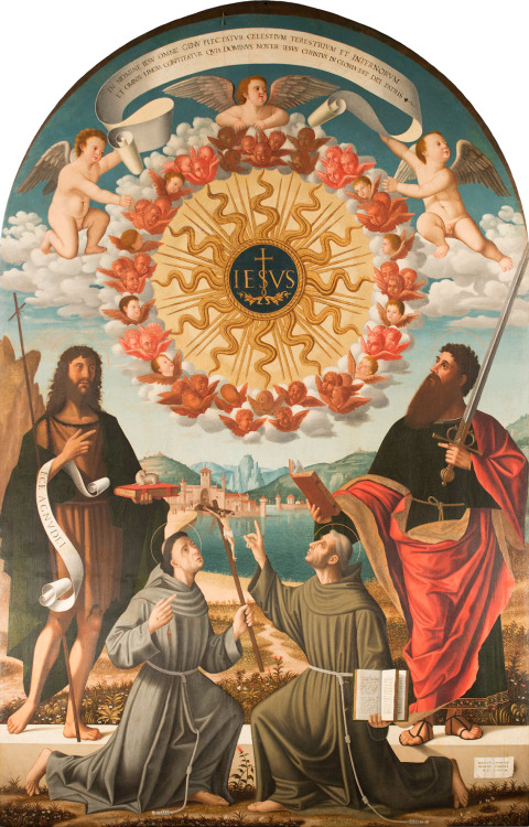 Adoration of the Name of Jesus, by Benedetto Carpaccio, Santuario di Sant’Antonio, Gemona del Friuli