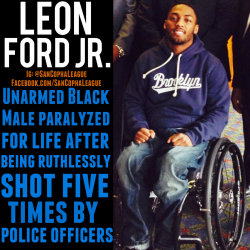 thesoftghetto:  pixieandcorky:  telvi1:  sancophaleague:  19-year old Leon Ford of Pittsburgh, PA was pulled over by three police officers, as part of a “routine traffic check”. However, after holding Ford for almost 40 minutes, the police suspected