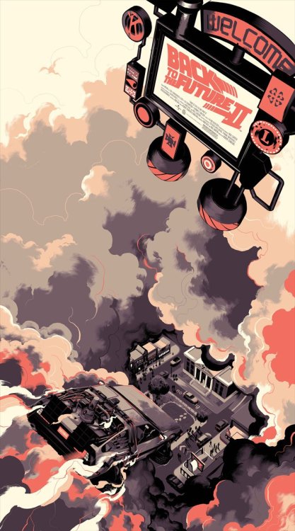 thepostermovement:  Back to the Future I & II by Matt Taylor