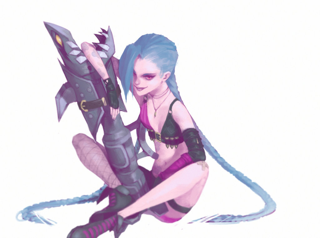 league-of-legends-sexy-girls:  Jinx by lyn-chyan 
