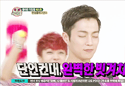 inpinitaize:  kikwang having fun hitting doojoon then getting scared after 