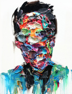 devidsketchbook:  PAINTING BY KWANGHO SHIN Seoul, Korea, South-based artist KwangHo Shin - Complexity of human emotions, which is hard to be defined in one word, is left as momentary traces on the empty space, after the long agony of the artist’s inner