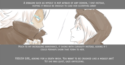 blamedorange:  i did not notice the resolve in her eyes as i left however, and soon enough, sighed as i heard the aggravating footsteps once more … Backstory of [x] … to be continued! 