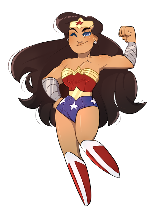 qtarts:Wonder Woman design from my LLAU .  Also a sticker! Here <3 <3 <3