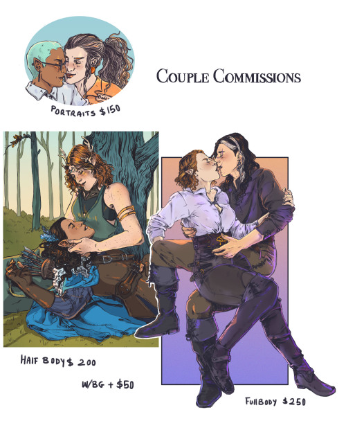 Couple Commissions are open, DM or email me at smayerillustration@gmail.com