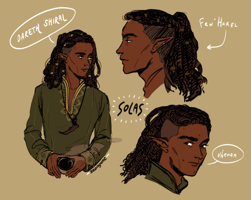 seongune:i’m never going to get over the fact solas’ concept art portrayed him as a hot brown elf wi