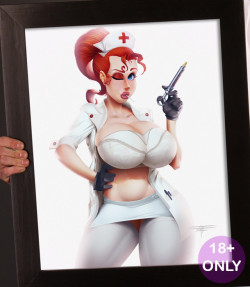 taboolicious:  HELOOOOOOO NURSE!new poster for sale this month! :D, Valerie, she is gonna take good care of you ;)for more like this, go check out the STORE and add some class to your walls