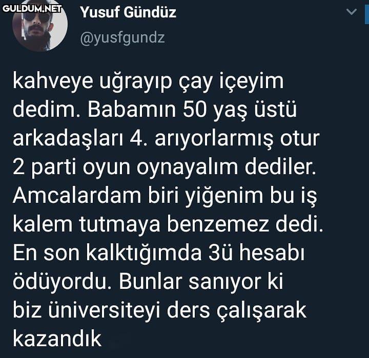 Yusuf Gündüz @yusfgundz...