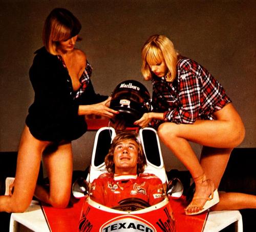 theycallmeaj:   luimartins:  James Hunt  living la vida loca - 2  James Fuckin’ Hunt 