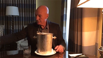 pleasuredom4you:  hotteaandoranges:  Cause, Sir Patrick Stewart.  LOL… Perfect!