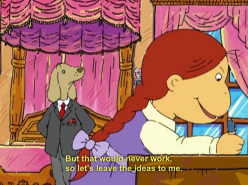 taco-bell-rey:Remember that episode of Arthur when Muffy was trying to come up with a new fashion tr