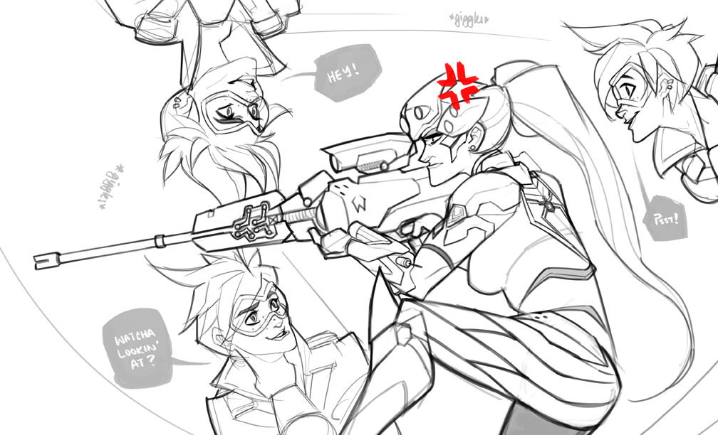 charlestan:  I imagine Tracer and Widowmaker as unlikely bffs…with mostly Tracer