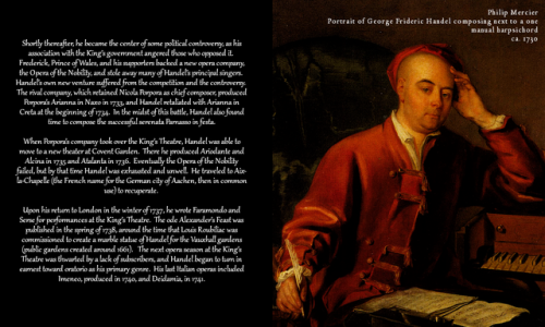 3 great composers Farinelli never had worked with:  George Frideric Handel (Georg Friedrich Hän