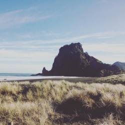 West coast beach missions. #piha #home #westauckland (at Lion Rock, Piha)