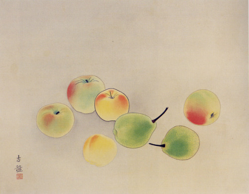 arinewman7:FruitKobayashi Kokei1910Ink and color on paper