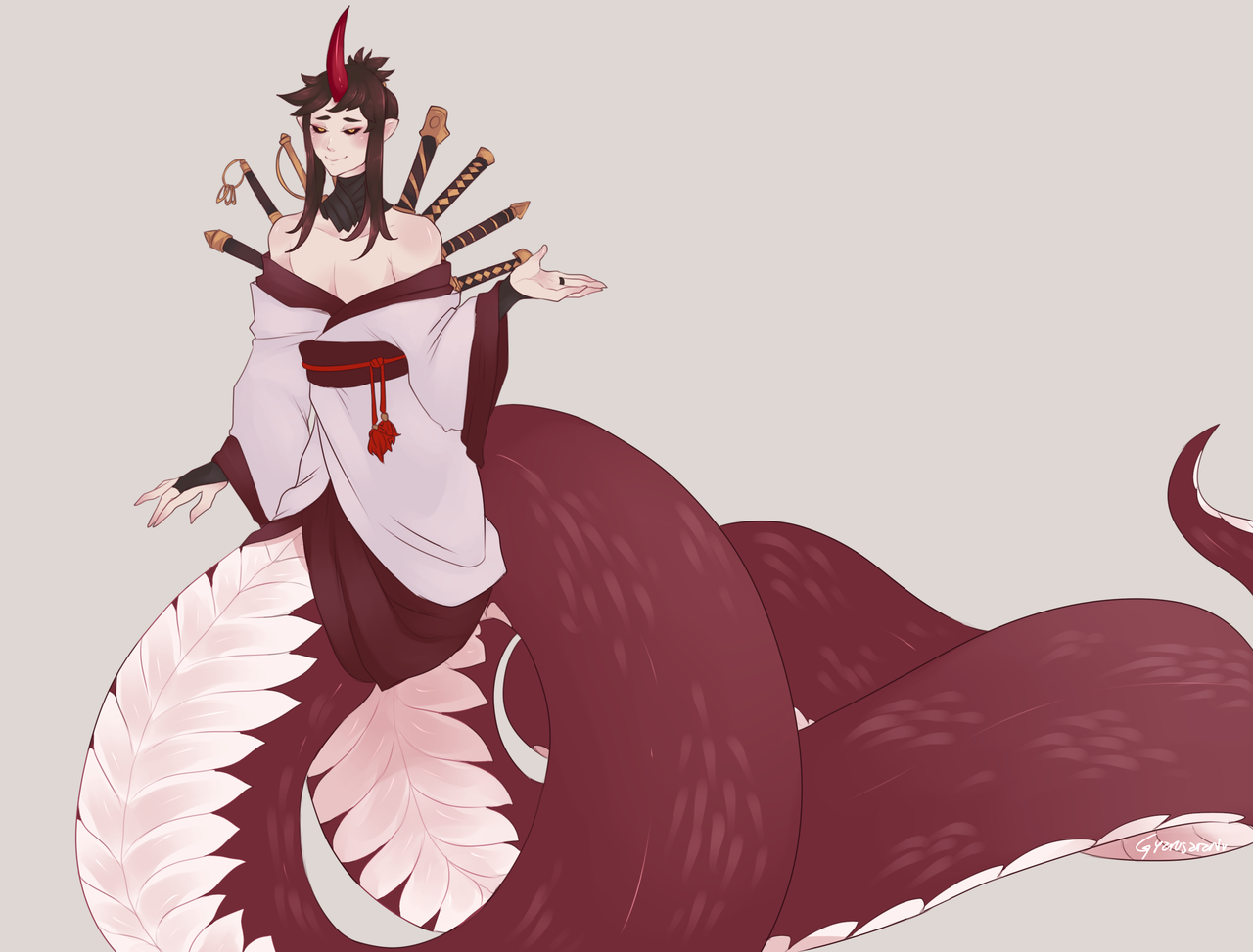 gyarusatan:  Horny snake-dude. 