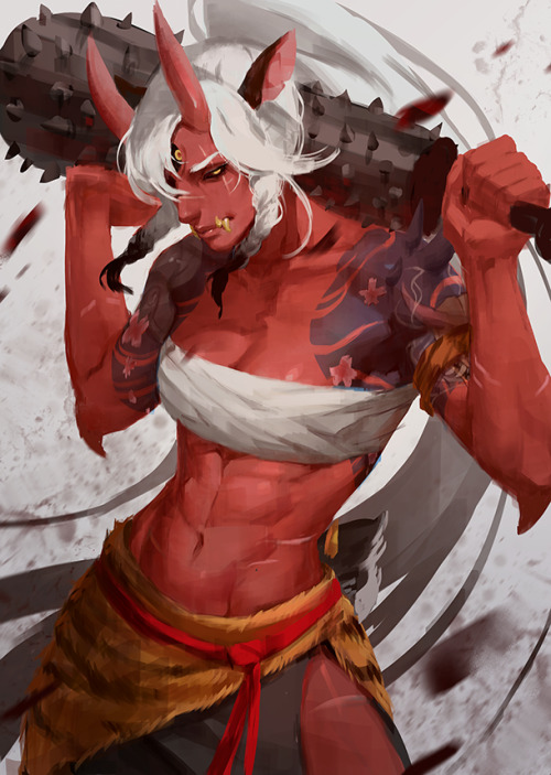 martasketch:Commission for Khet! y’all already know I love them muscular demon ladies 