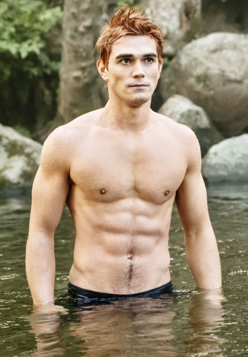 celebrityboyfriend:  KJ Apa and his happy trail 😜Follow me on Twitter, they saw it FIRST