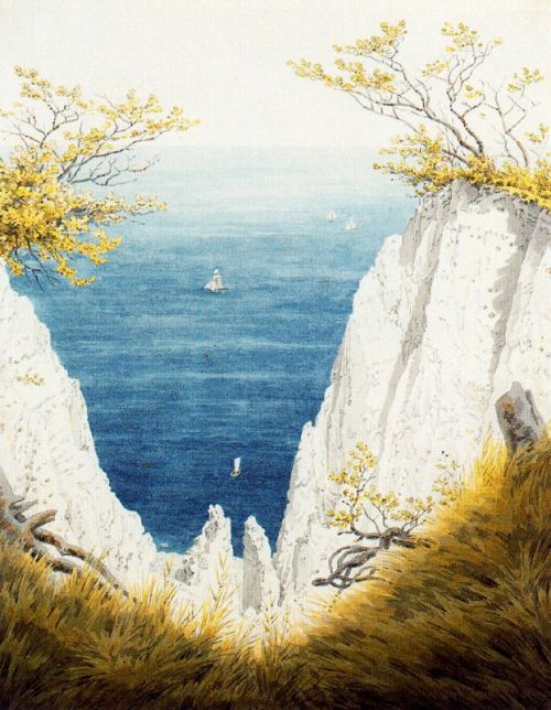 artist-friedrich: Chalk Cliffs at Ruegen, 1826, Caspar David Friedrichwww.wikiart.org/en/cas