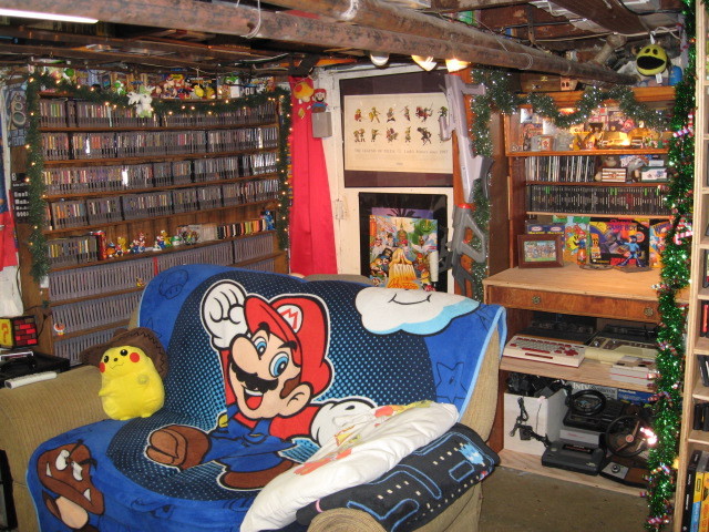 toploaderleo:  This is my game room. I have a pretty good sized collection for a