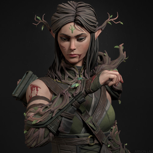 Leya The Elf Druid Arnon Lauhttps://www.artstation.com/artwork/R3Z99v 