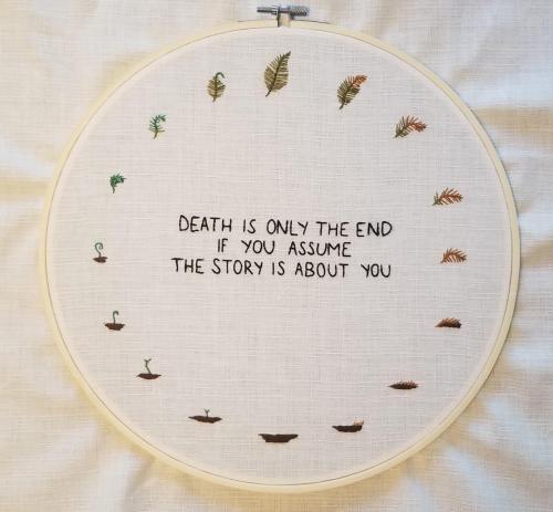 embroiderycrafts: Quick stitch for a memorable Welcome to Night Vale quote by danceswithlesbians